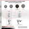 Service Caster 4 Inch Soft Rubber Wheel Swivel 3/4 Inch Square Stem Caster Set with Brake SCC SCC-SQ20S414-SRS-TLB-34-4 - alternate 4